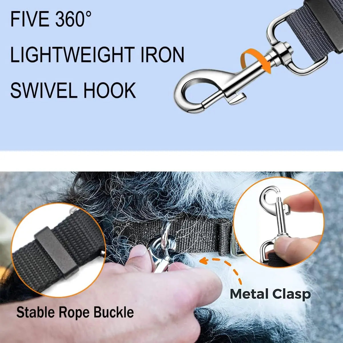 Double Dog Leash,Adjustable Dual Dog Leash,No Tangle Two Dog Leash,Multiple Dog Leash for 2 Dogs,Double Leash for Dogs,Leash Splitter for Large and Small Dogs,2 Dog Leash,Double Clip Dog Leash Coupler