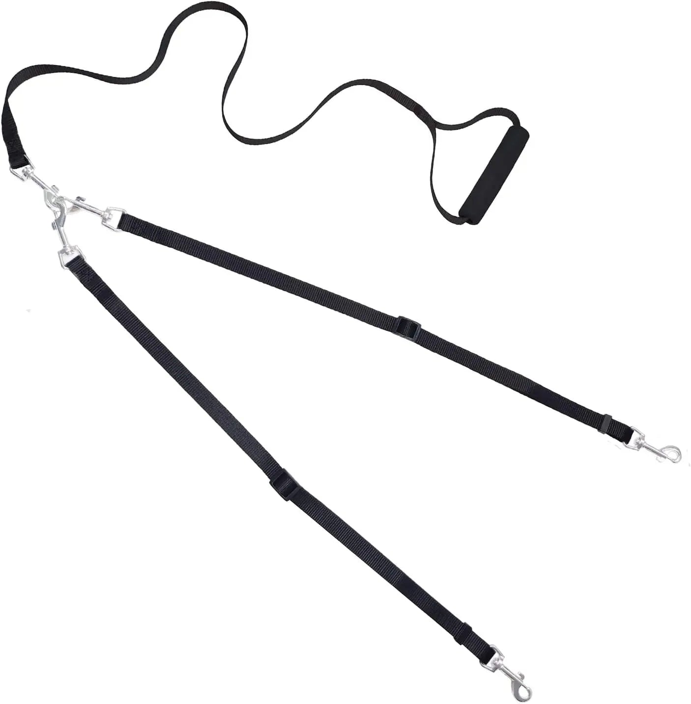 Double Dog Leash,Adjustable Dual Dog Leash,No Tangle Two Dog Leash,Multiple Dog Leash for 2 Dogs,Double Leash for Dogs,Leash Splitter for Large and Small Dogs,2 Dog Leash,Double Clip Dog Leash Coupler