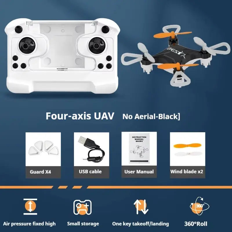 Hc702 Mini Folding Storage Aircraft Mini Drone Emote-Controlled Airplane Children'S Toy Mini Airplane Fixed Height Quadcopter