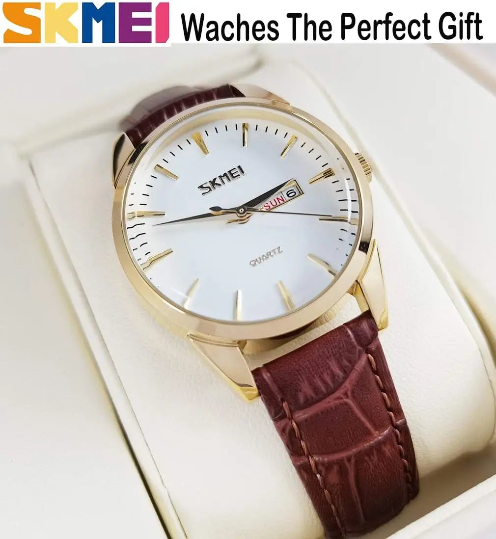 Women'S Watches for Ladies Female Black Leather Band Waterproof Fashion Casual Simple Dress Quartz Analog Day Date Calendar Business Light Wrist Watch Wife Girls Gifts